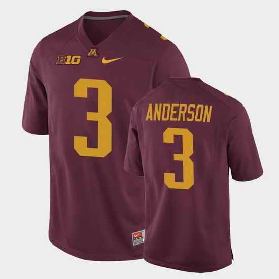 Men Minnesota Golden Gophers Mj Anderson Replica Maroon College Football Jersey